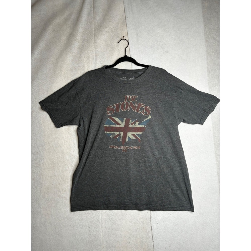 Bravado‎ Rolling Stones 1981 North American Tour T-Shirt Charcoal Grey XL 1640